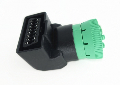 Right Angle J1939 Male to OBD2 Female Adapter