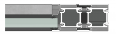 7055 steel door profile system