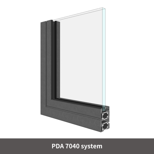 7040 steel door/window profile system