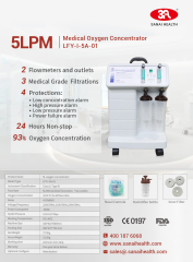 5 LPM Oxygen Concentrator, Two Outlets (LFY-I-5A-01)