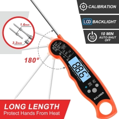 KULUNER TP-01 Waterproof Digital Instant Read Meat Thermometer(Orange)---Time-limited spike product