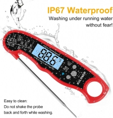 KULUNER TP-01 Waterproof Digital Instant Read Meat Thermometer(Red)---Time-limited spike product