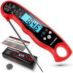 KULUNER TP-01 Waterproof Digital Instant Read Meat Thermometer(Red)---Time-limited spike product