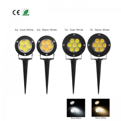 5W/7W AC220V/DC12V LED Gartenstrahler Gartenlampe Gartenleuchte mit Erdspieß IP65