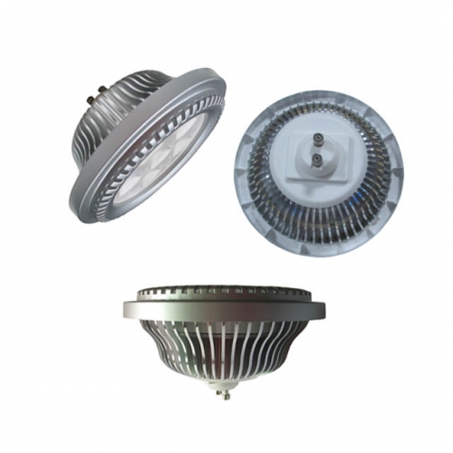 7W/9W/10W AC100-240V AR111 ES111 GU10 Base LED Spotlight Bulb Lamp Dimmable Silver