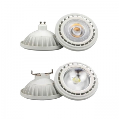 12W / 15W AC100V-240V AR111 G53 ES111 GU10 Base COB LED Spotlight Bulb Lamp remplace 75W / 100W Halogen Dimmable