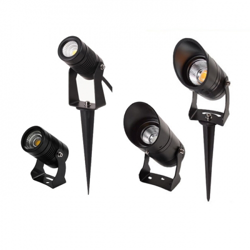 3W/5W/7W/10W AC85-265V COB LED Spotlight Garden Spot Light with base/spike IP65