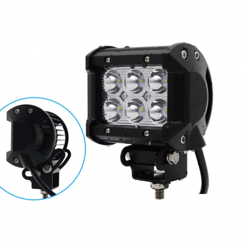 18W DC12V-24V LED lampe de travail Spot Beam/Flood Beam Tracteur Offroad étanche IP67