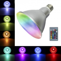 20W color changing RGB/RGBW PAR30 E27 LED Bulb Spot Light Lamp Waterproof IP65
