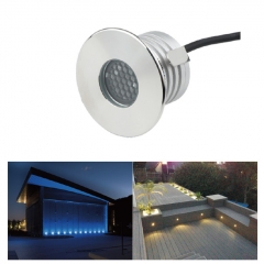 3W DC12V-24V LED Recessed In-ground Light Deck Lighting Light IP67