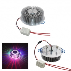 3W LED encastrée Tournesol Plafond Mural Blanc chaud Rouge Bleu Vert Bleu RVB changement de couleur