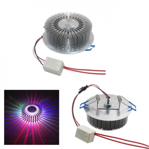 3W LED Recessed Sunflower Ceiling Wall Light Warm White Red Blue Green Blue RGB color changing