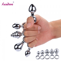 Anal Plug Ring Cunt Butt Plug Metal Anal Plug Anal Toys for Beginner Anal Training Sex Shop Adult Toys for Men/Women Gay GS0410