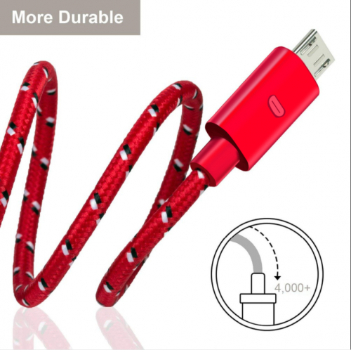 Nylon Braided Micro USB Cable 1m/2m/3m Data Sync USB Charger Cable For SAM HTC Huawei Xiaomi Tablet Android USB Phone Cables
