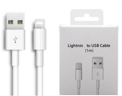 Original USB Cable For Lightning iPhone 5 5S 6 6S 7 8 Plus X XS Max XR SE Fast Charging Cord 1m 2m USB Charging Data Sync Cable