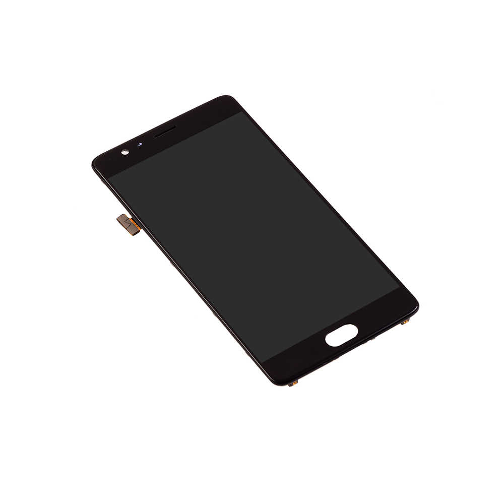 For OnePlus 3/3T OLED Display and Touch Screen Digitizer Assembly with Frame Replacement - Black