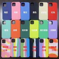 For iPhone 12 Case and iPhone 12 Pro,Knitted striped siliconer Full Body, Protective Shockproof phone Cases