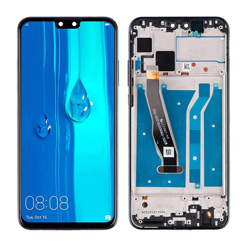 For Huawei Y9 2019 Lcd Screen Display and Touch Glass Digitizer Assembly replacement with frame