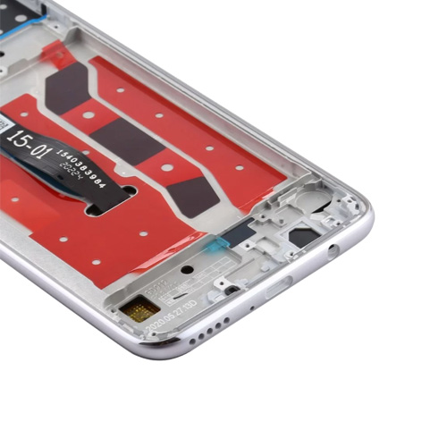 Para Huawei P40 lite /Huawei Nova 6 SE Montaje completo de pantalla LCD y digitalizador con marco (plateado)