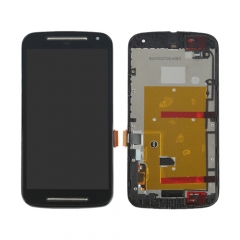 Para Moto G2 Pantalla LCD Montaje de digitalizador de pantalla táctil con marco