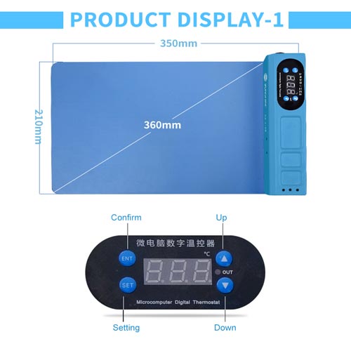 SUNSHINE S-918E LCD Blue Screen Splitter Heating Stage Separator Pad