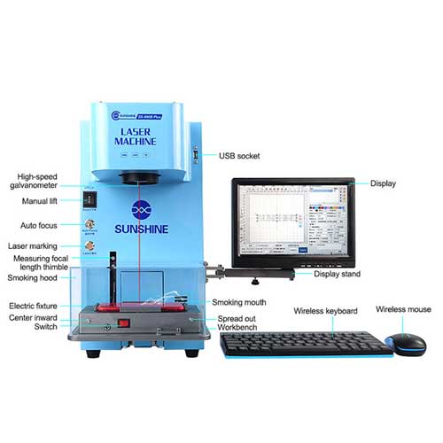 Sunshine SS-890B Plus Laser Back Glass Removal Machine