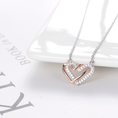 Heart with Heart for Lovers Necklace