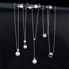 Shining Star Necklace with Pearl