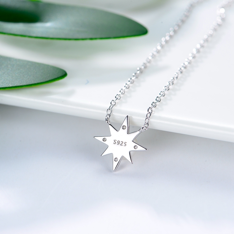Shining Star Necklace with Pearl