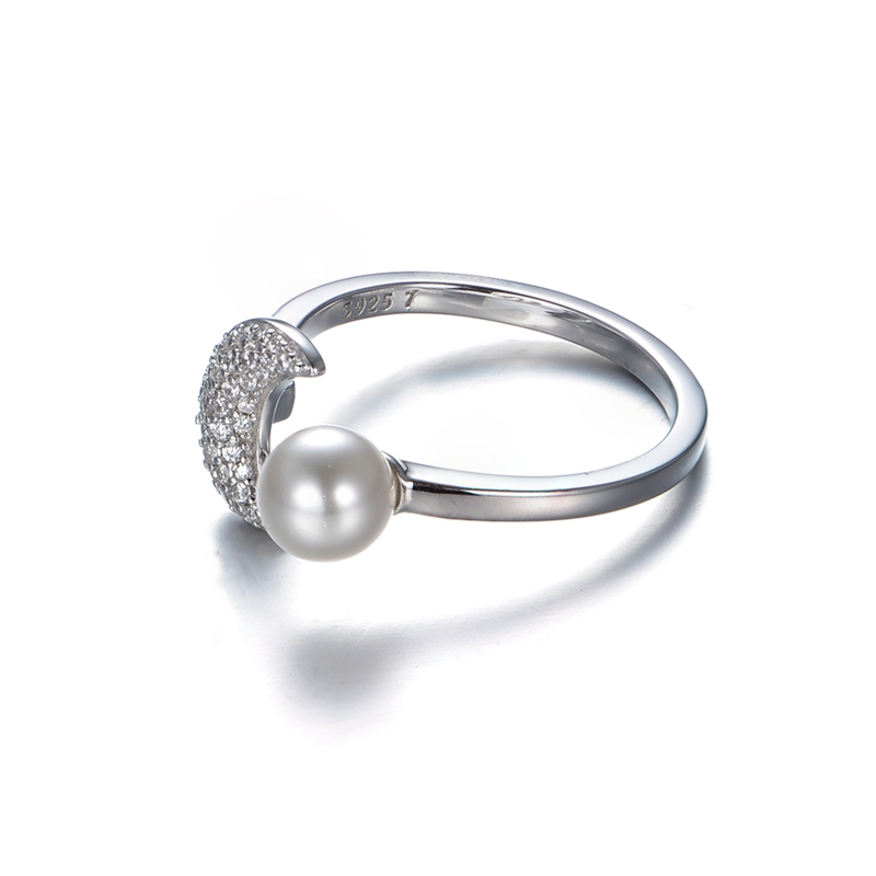 Crescent Moon Open Ring