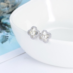 Four Leaf Clover Earring Studs