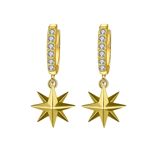 Star Hoop Earring