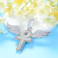ankh cross wing pendant