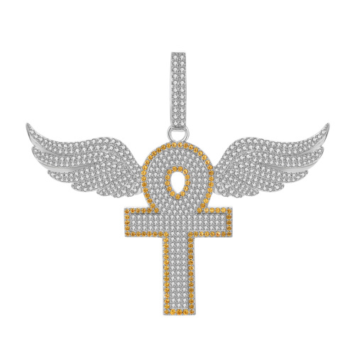 ankh cross wing pendant