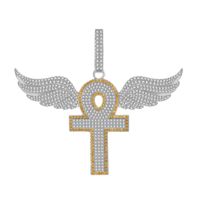 ankh cross wing pendant