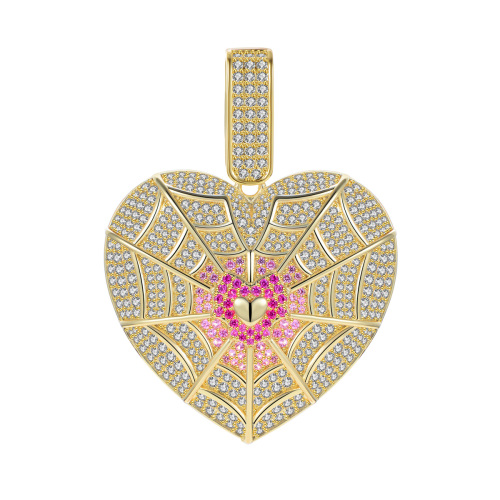 restrained heart pendant