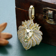 golden lion pendant