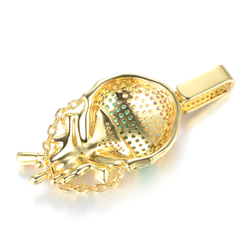 ice out smoke skull pendant