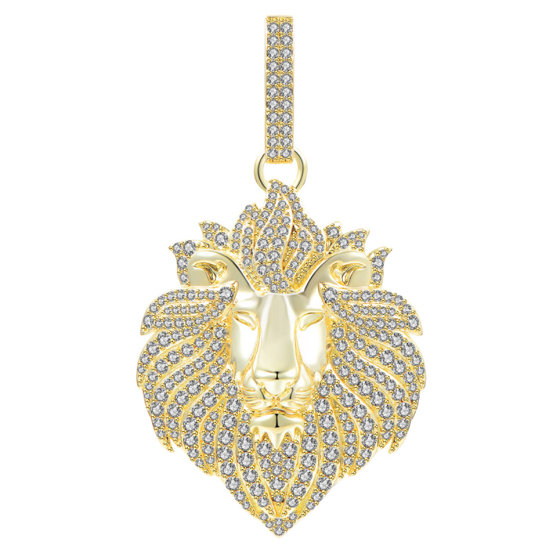 golden lion pendant