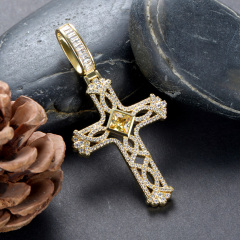 gemstone cross pendant