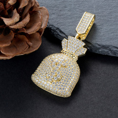 A bag of money pendant