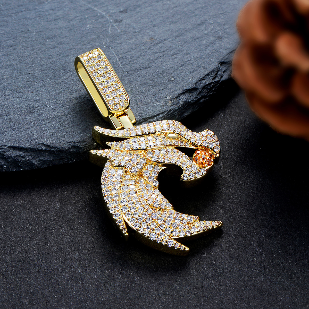 ice out dragon pendant