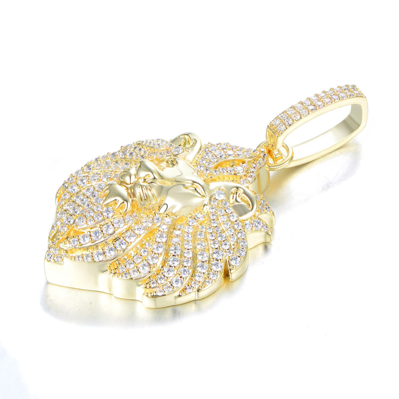 golden lion pendant
