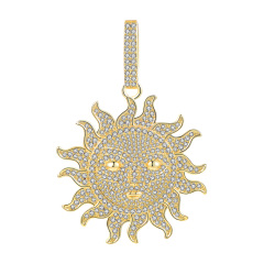 hiphop sun pendant