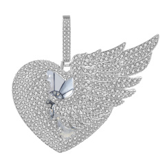 heart wing pendant