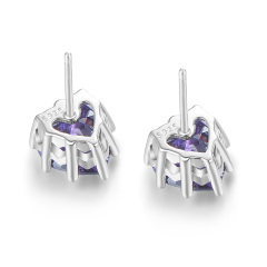 Feb. heart stud earrings