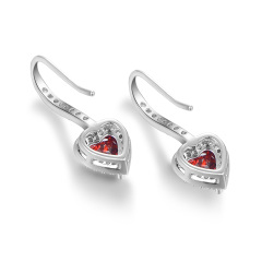 Garnet love ear hook