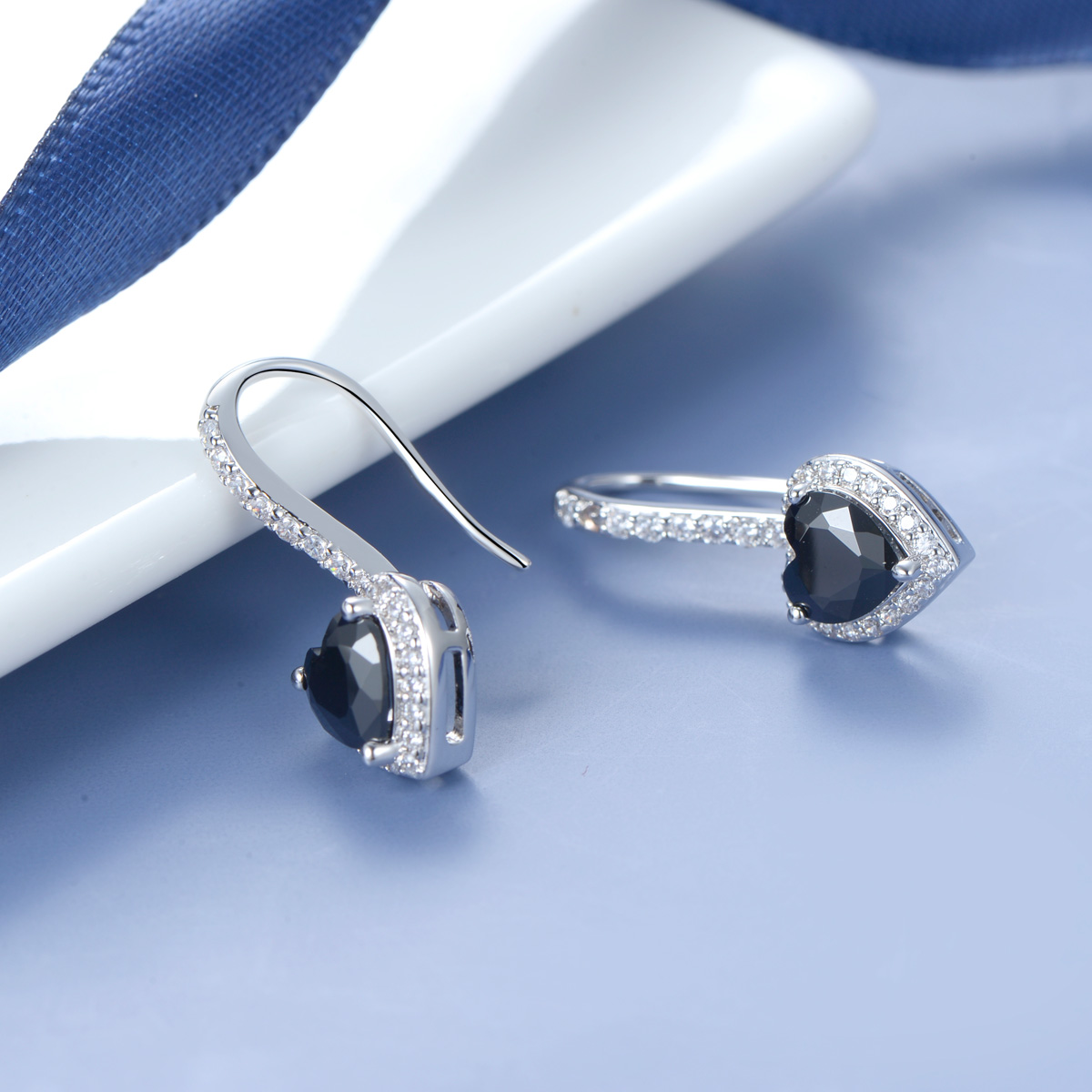 Black love ear hook