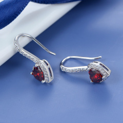 Garnet love ear hook