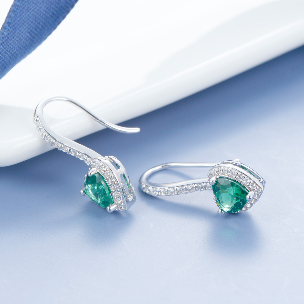 olive green love ear hook